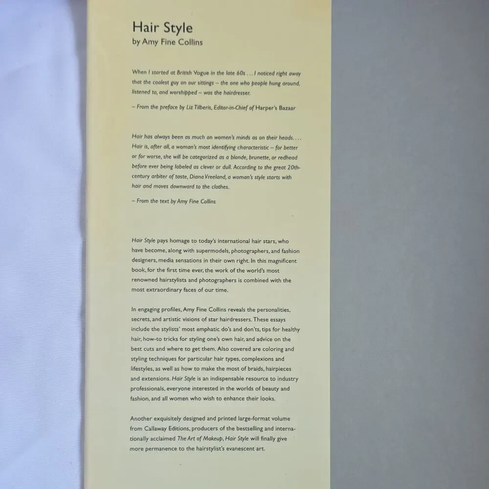 Amy Fine Collins Hair Style Hardcover Illustrated w/ Dust Jacket